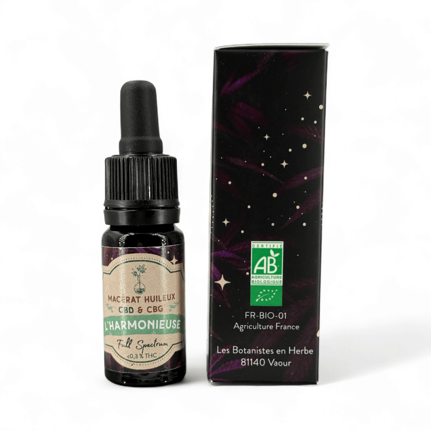BIO CBD &amp; CBG ÖL (ÖLMAZERAT): DAS HARMONISCHE – VOLLSPEKTRUM