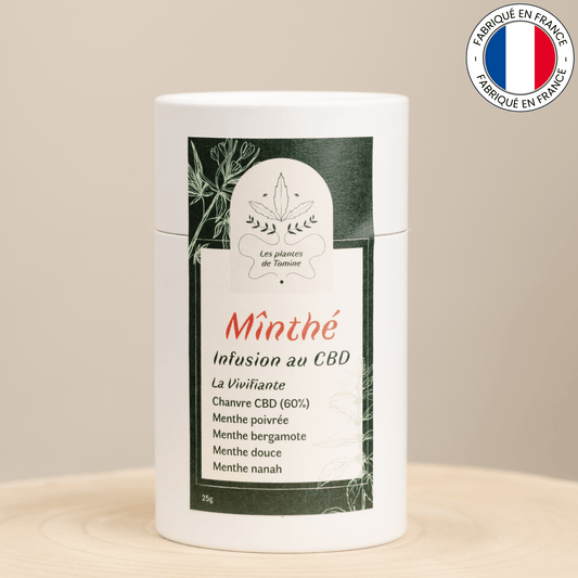 Mînthé : Infusion au CBD bio (Amour de Chanvre)