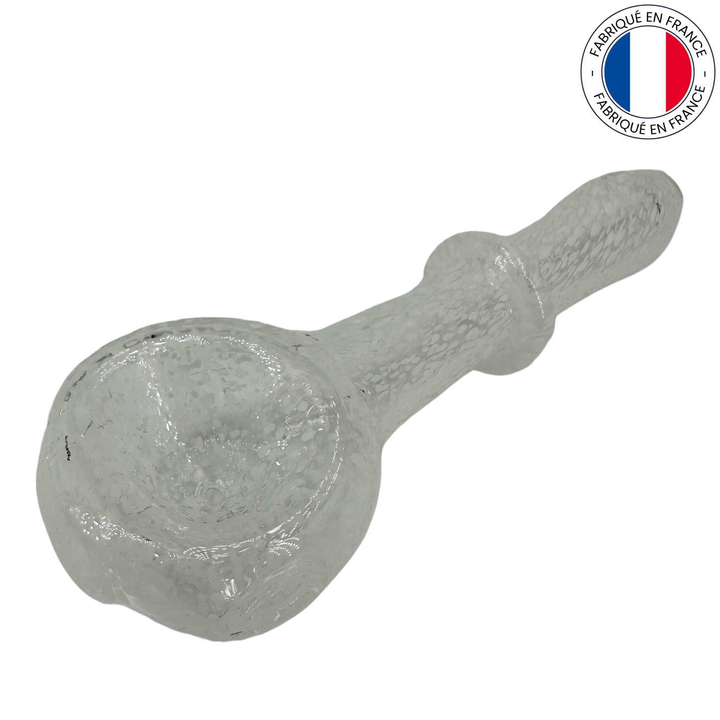 Spoon Pipe en verre soufflé - Transparent