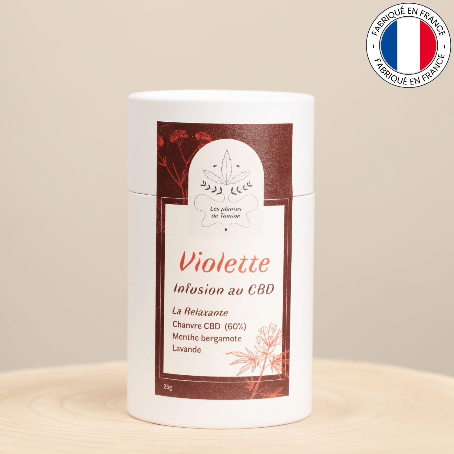 VIOLETTE : nfusion au CBD bio (Amour de Chanvre)