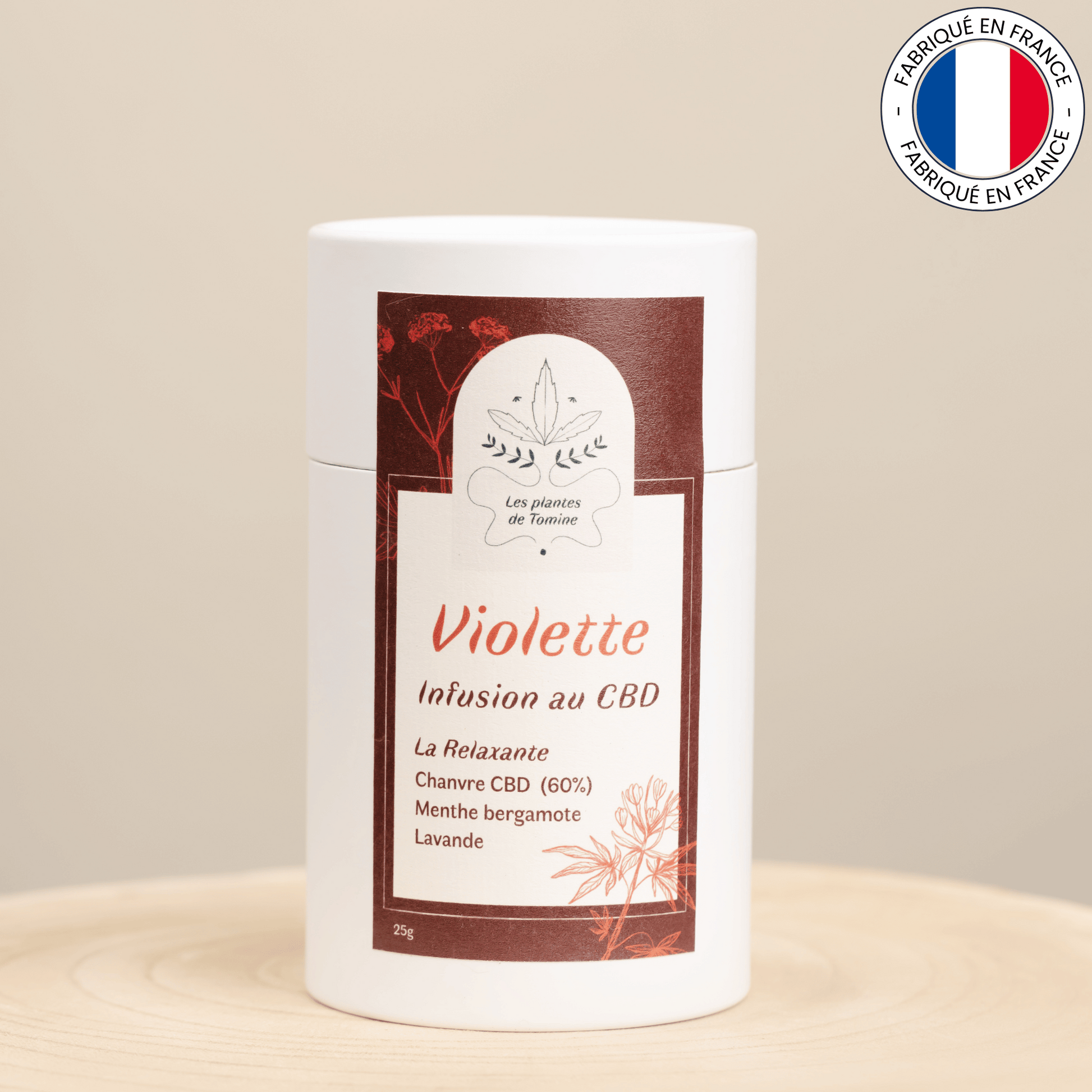 VIOLETTE : nfusion au CBD bio (Amour de Chanvre)