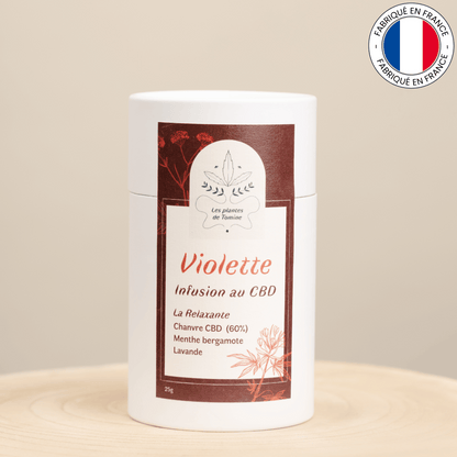 VIOLETTE : nfusion au CBD bio (Amour de Chanvre)