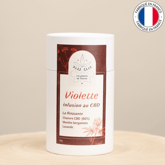 VIOLETTE : nfusion au CBD bio (Amour de Chanvre)